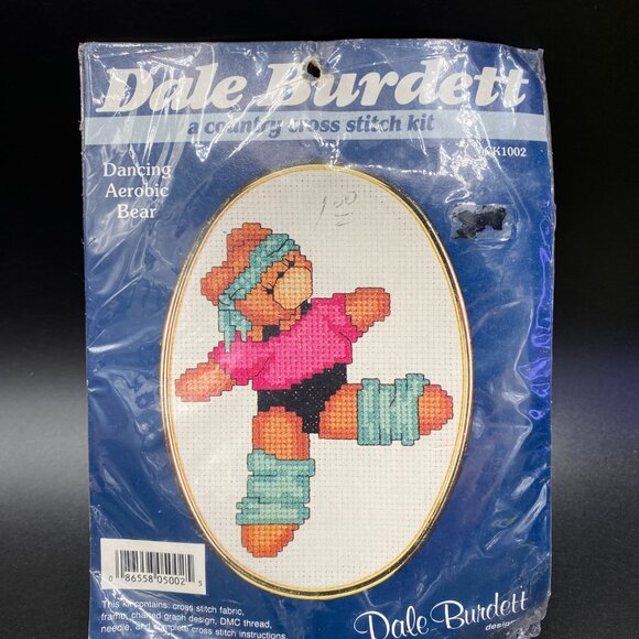 Dale Burdett Dancing Aerobic Bear CK1002 Counted Cross Stitch New Sealed - Picture 2 of 12